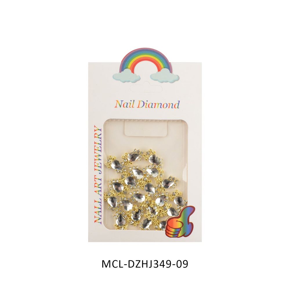gold butterfly nail charms pack - 11
