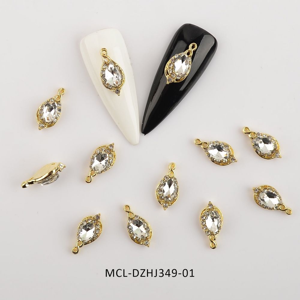 gold butterfly nail charms pack - 13