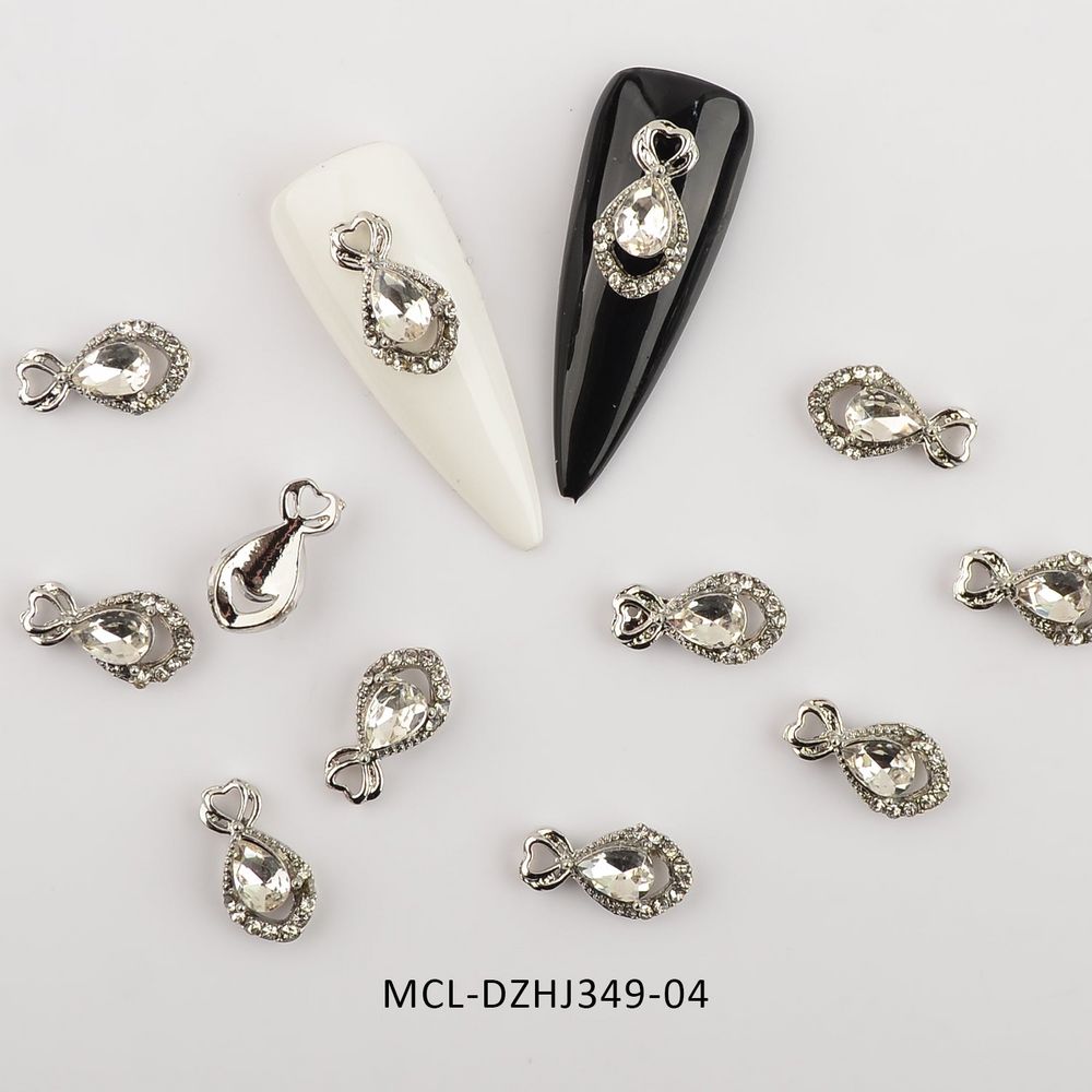 gold butterfly nail charms pack - 16