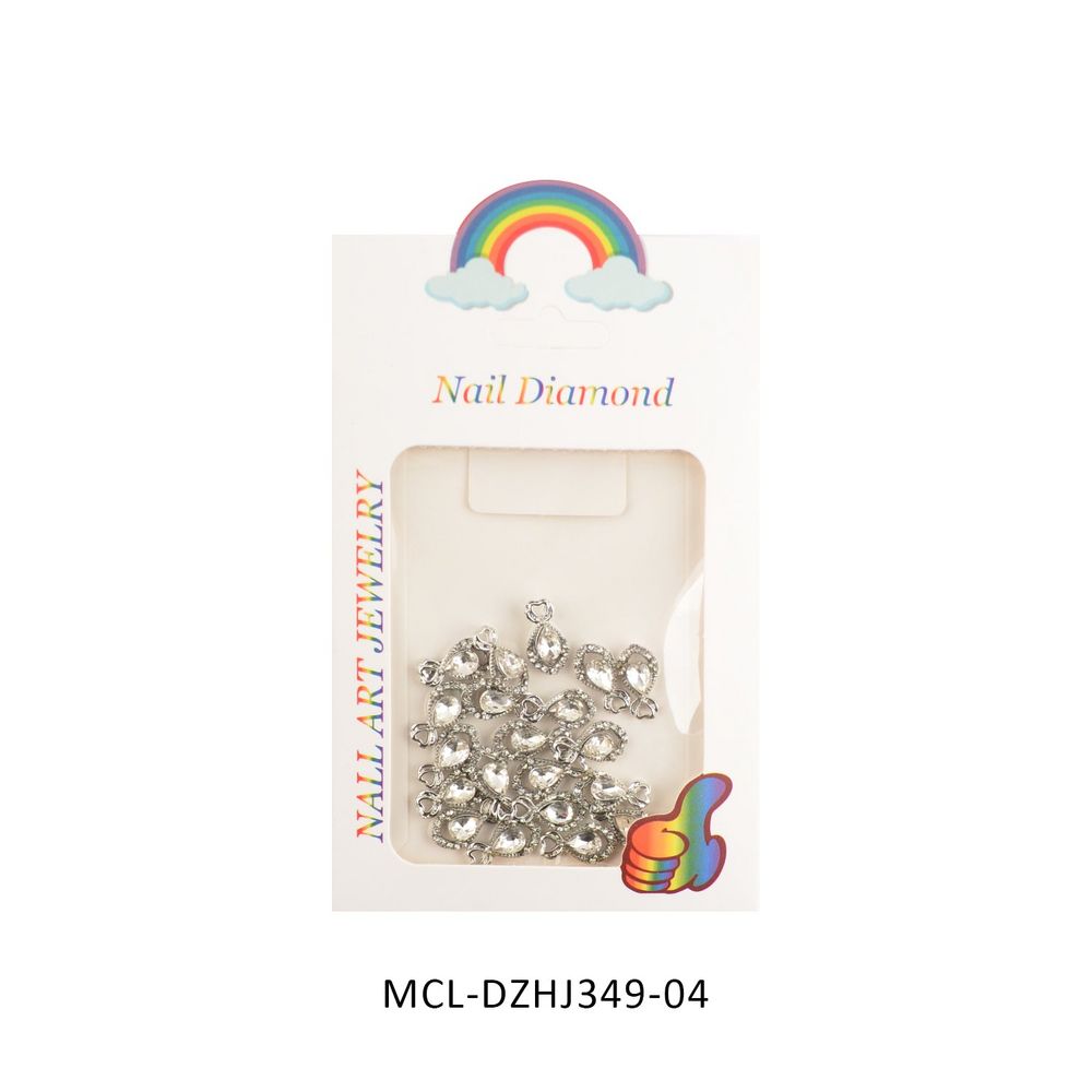 gold butterfly nail charms pack - 6