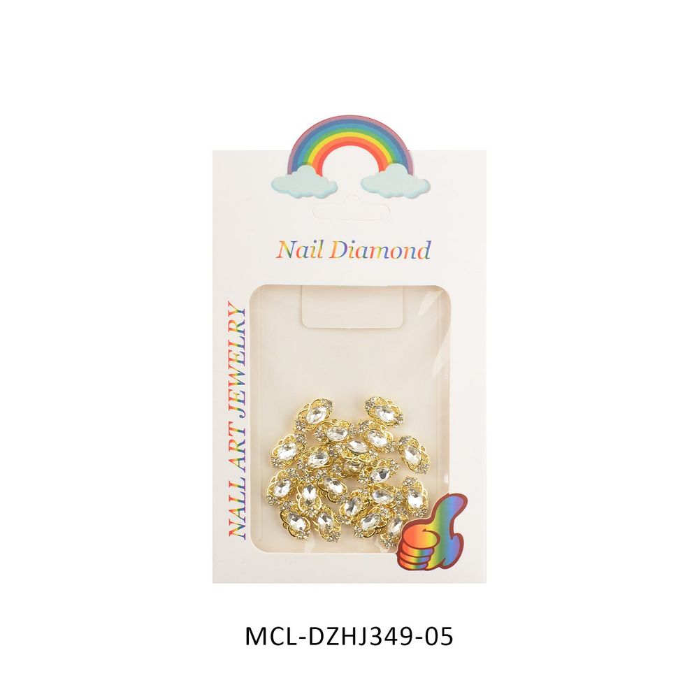gold butterfly nail charms pack - 7