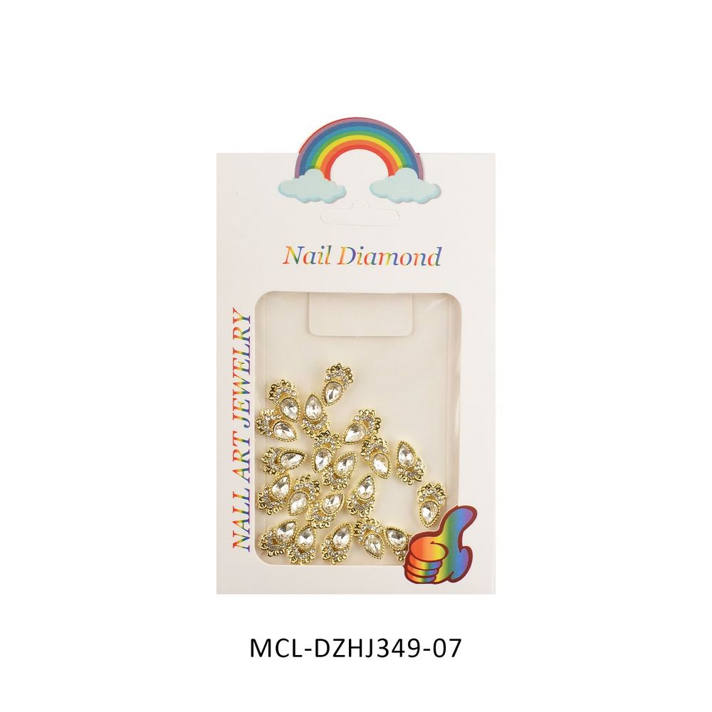 gold butterfly nail charms pack - 9