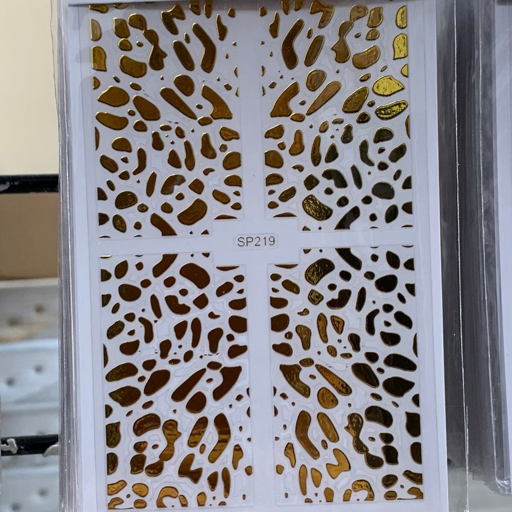animal print nail art stickers sheet - 13