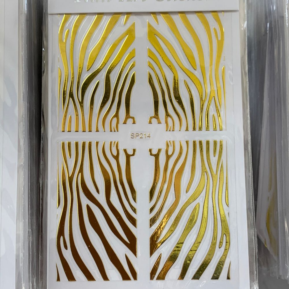 animal print nail art stickers sheet - 6