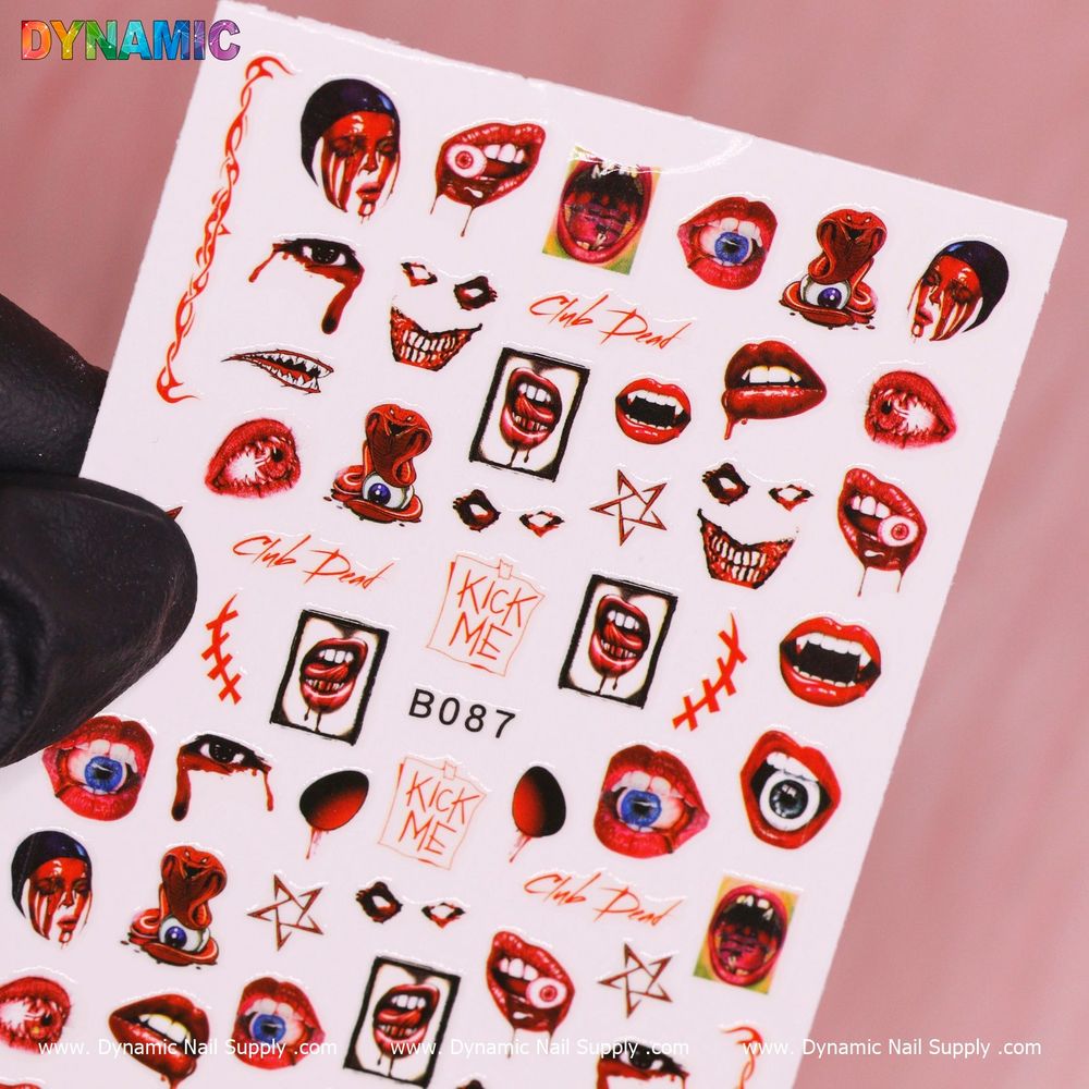 Bloody Halloween Nail Stickers for Spooky Fall Manicures