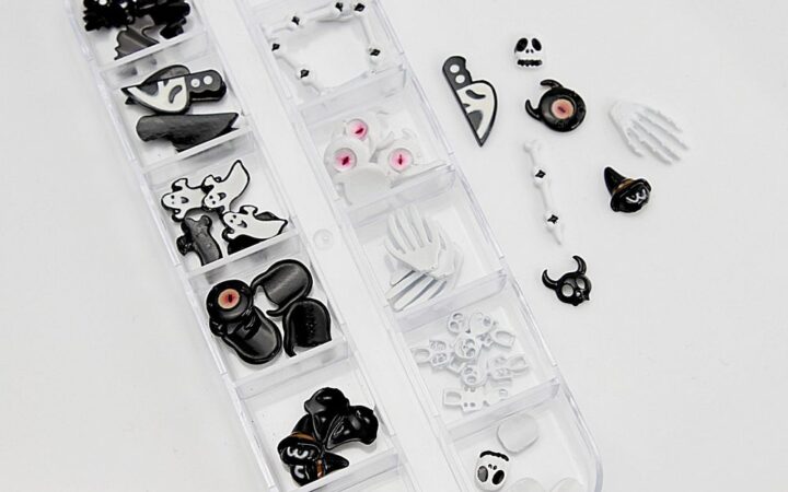 Halloween Nail Charms Set for Spooky DIY Nails
