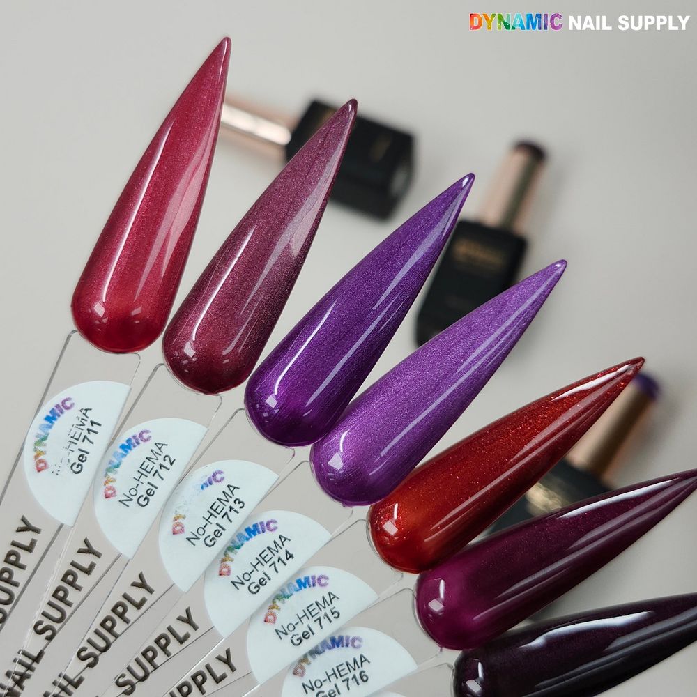 No-HEMA fall gel polish bottles 711-720 - 2
