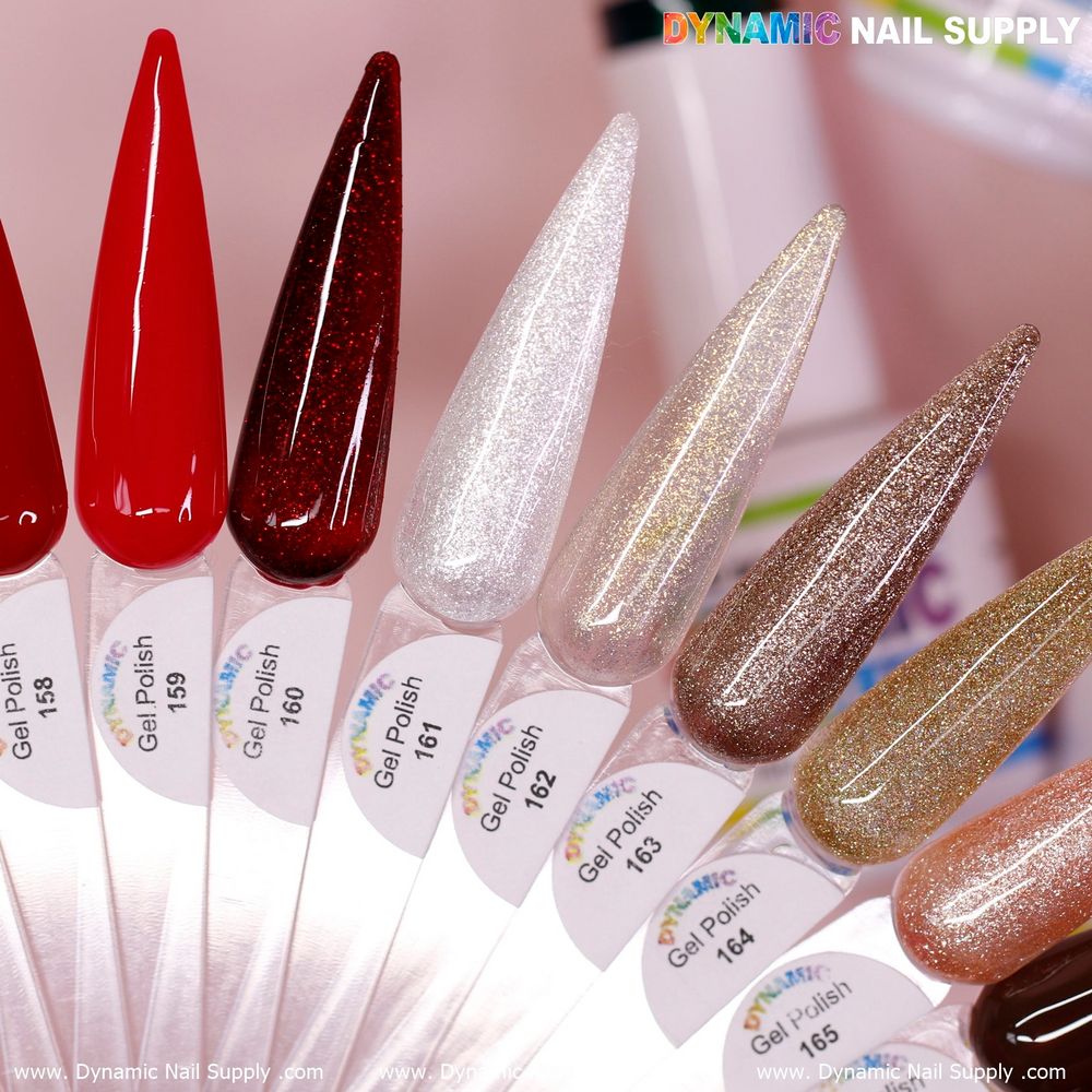 Valentine red gel polish bottles - 8