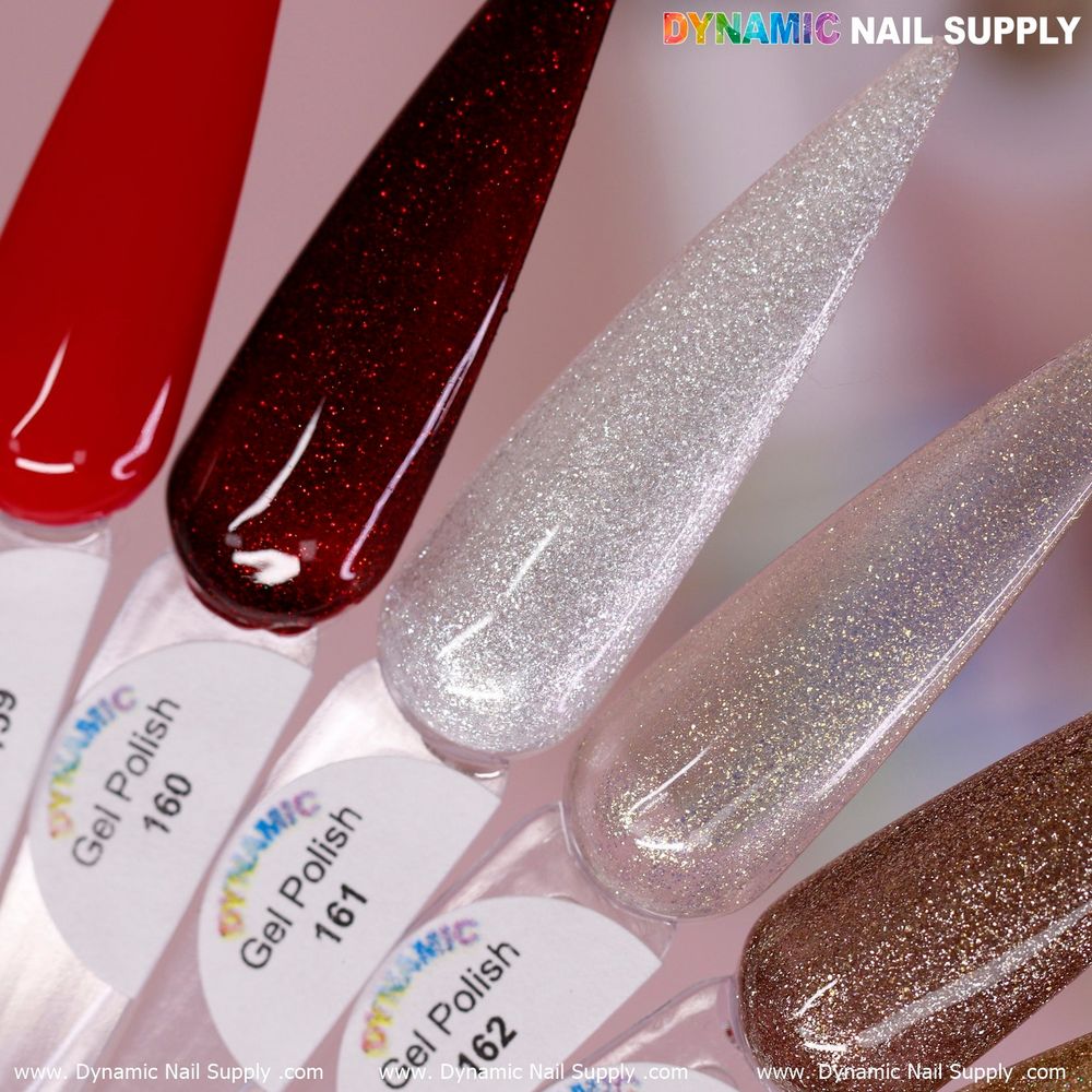 Valentine red gel polish bottles - 5
