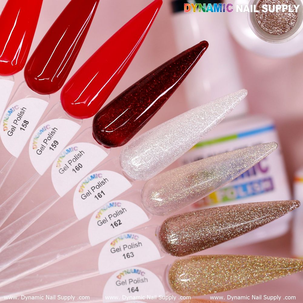 Valentine red gel polish bottles - 6
