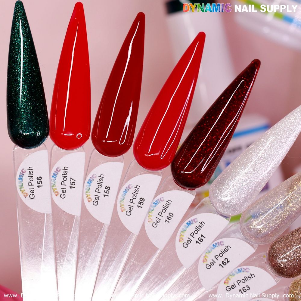 Valentine red gel polish bottles - 7